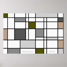 Póster Reflexión del minimalismo III