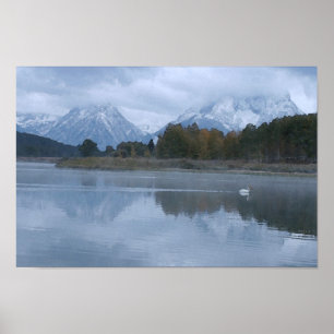 Póster Reflexión del Mt. Moran