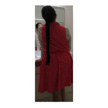 Reflexión Del Pelo Largo En Espejo