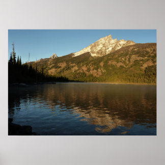 Póster Reflexión en el parque nacional Jenny Lake Grand T