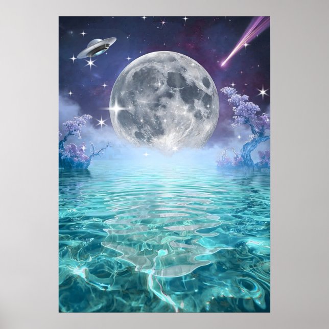Póster Reflexión Galáctica (Frente)