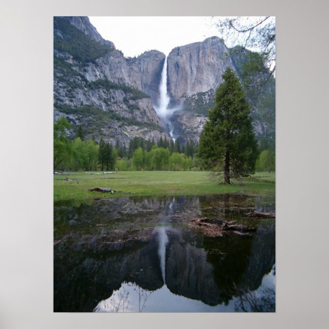 Póster reflexión sobre caídas de yosemite (Frente)