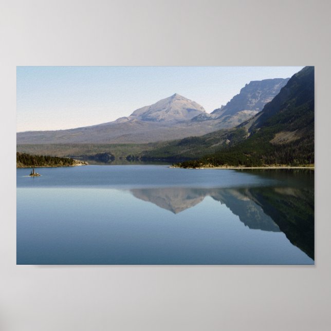 Póster Reflexión sobre el lago de Santa María (Frente)