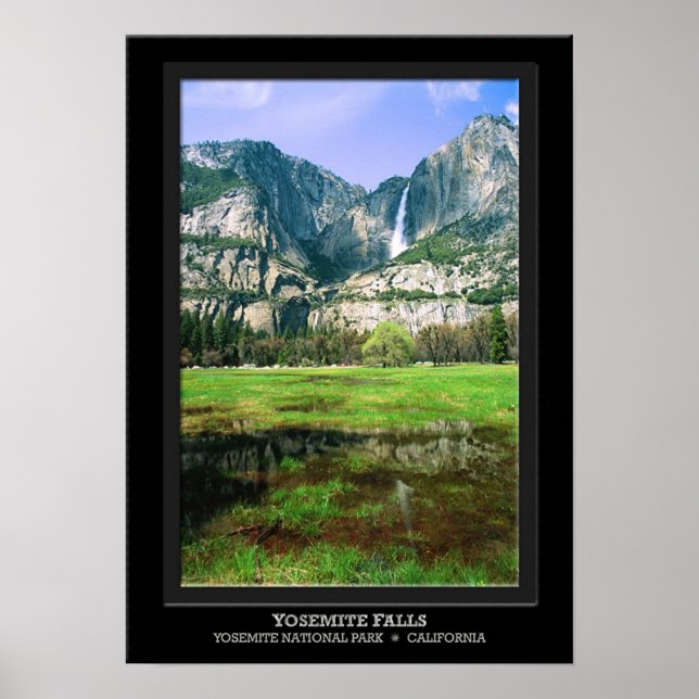 Póster Reflexión sobre las caídas de yosemite (Frente)