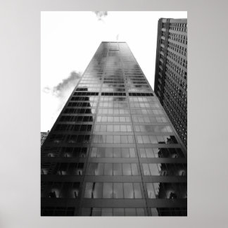 Póster Reflexión sobre rascacielos de Nueva York - Impres