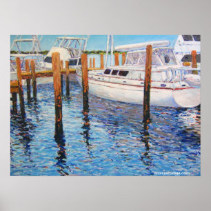 Póster "Reflexiones azul cielo"