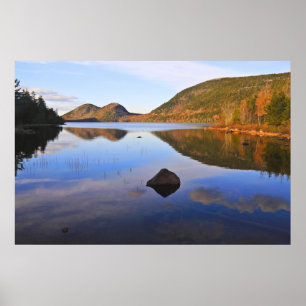 Póster Reflexiones azules