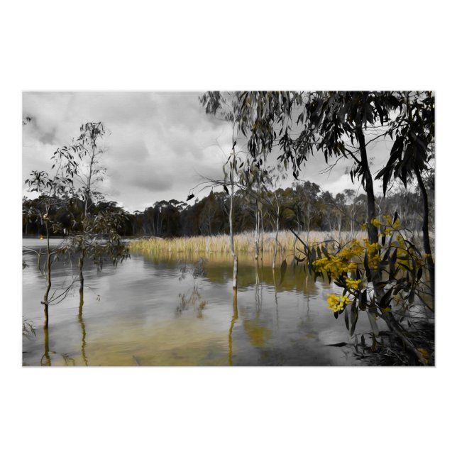 Póster Reflexiones bajo los cielos grises (Anverso)