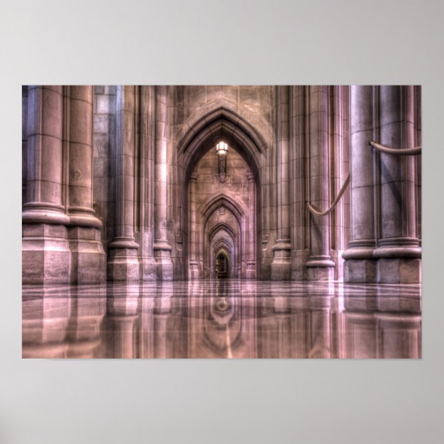 Póster Reflexiones de la Catedral Nacional de Washington (Frente)