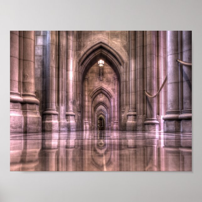 Póster Reflexiones de la Catedral Nacional de Washington (Frente)