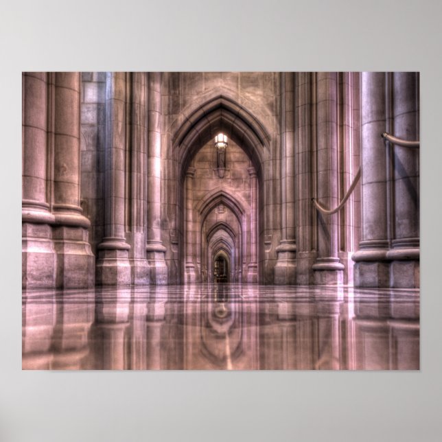 Póster Reflexiones de la Catedral Nacional de Washington (Frente)