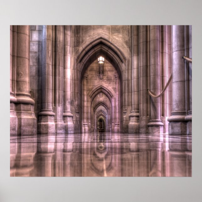 Póster Reflexiones de la Catedral Nacional de Washington (Frente)