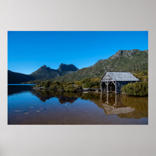 Póster Reflexiones de la montaña Cradle y del lago Dove