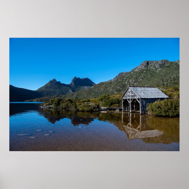 Póster Reflexiones de la montaña Cradle y del lago Dove (Frente)