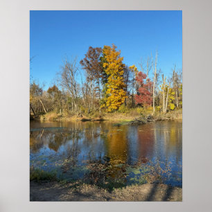 Póster Reflexiones de otoño sobre el Poster creek