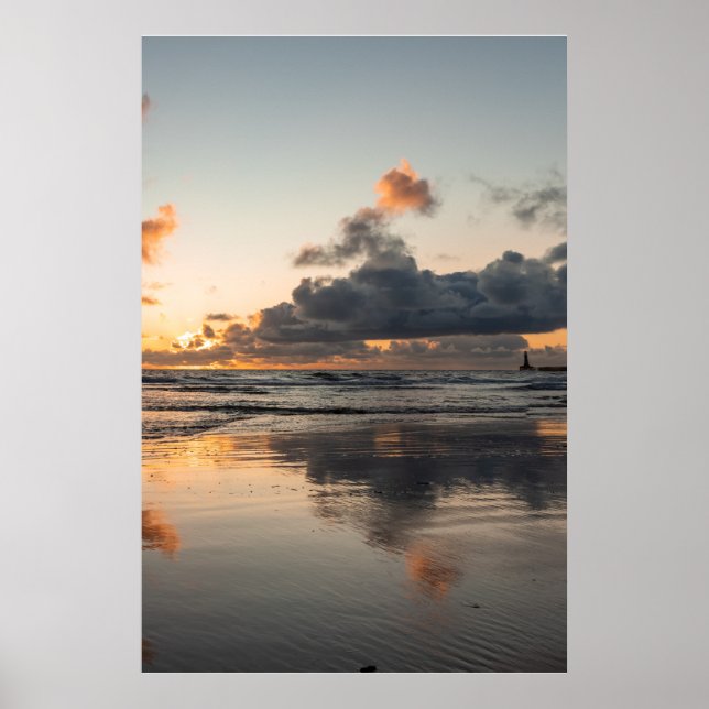 Póster Reflexiones de Roker Beach (Frente)