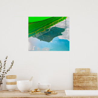 Póster Reflexiones de un barco maltés en Sliema