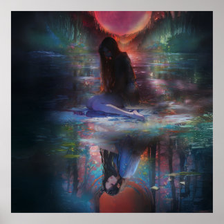 Póster Reflexiones de un crepúsculo místico