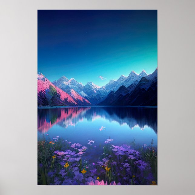 Póster Reflexiones de un mundo prístino (Frente)