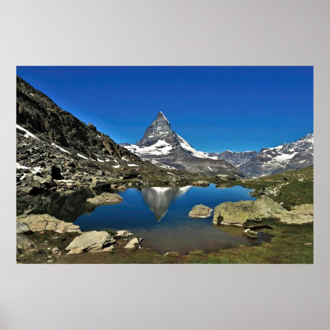 Póster Reflexiones del Matterhorn (Frente)