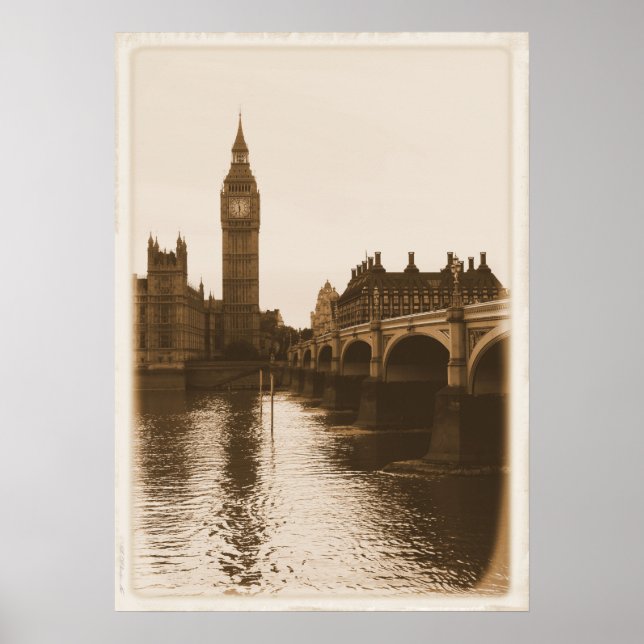 Póster Reflexiones del Poster del Big Ben (Frente)