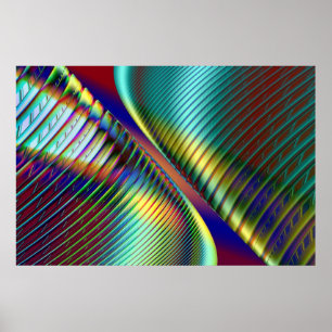 Póster Reflexiones en el espacio fractal