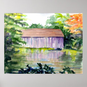 PÓSTER "REFLEXIONES EN EL RÍO" - ART - HARRIET DAVIDSOHN