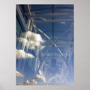 Póster reflexiones en la ventana