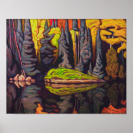 Póster Reflexiones, lago de arena, Algoma | Lawren Harris