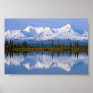 Póster Reflexiones majestuosas, Alaska