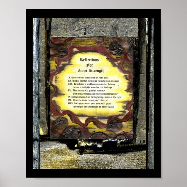 Póster Reflexiones para la fuerza interior (Frente)