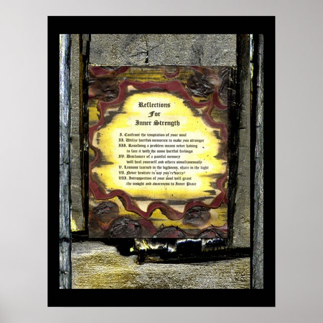 Póster Reflexiones para la fuerza interior (Frente)