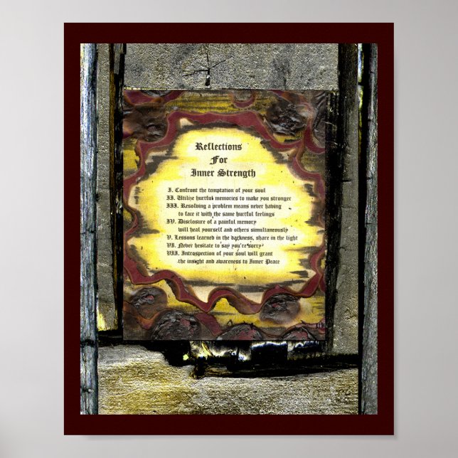 Póster Reflexiones para la fuerza interior (Frente)