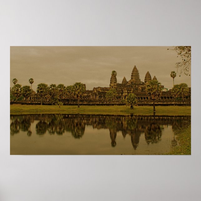 Póster Reflexiones sobre Angkor Wat (Frente)