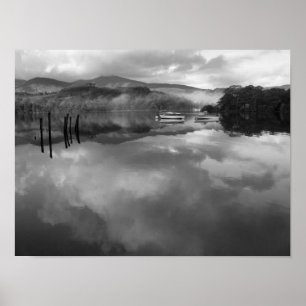 Póster Reflexiones sobre Derwentwater: Distrito Lake, Cum