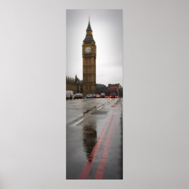 Póster Reflexiones sobre el Big Ben - Poster de Londres (Frente)