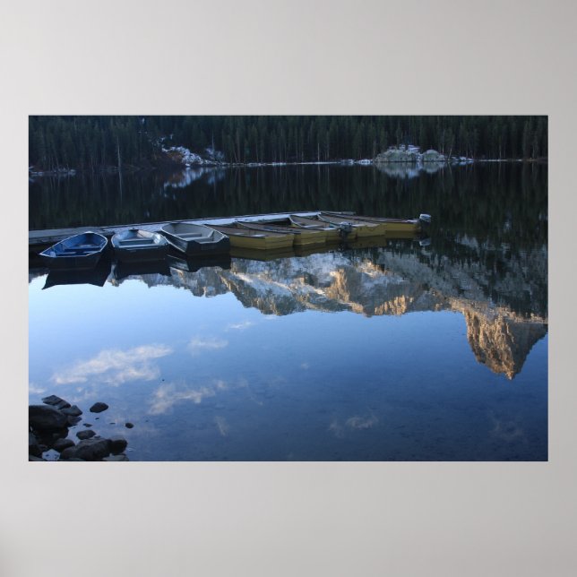 Póster Reflexiones sobre el lago George (Frente)