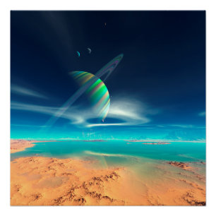 Póster Reflexiones sobre el planeta - Arcoiris