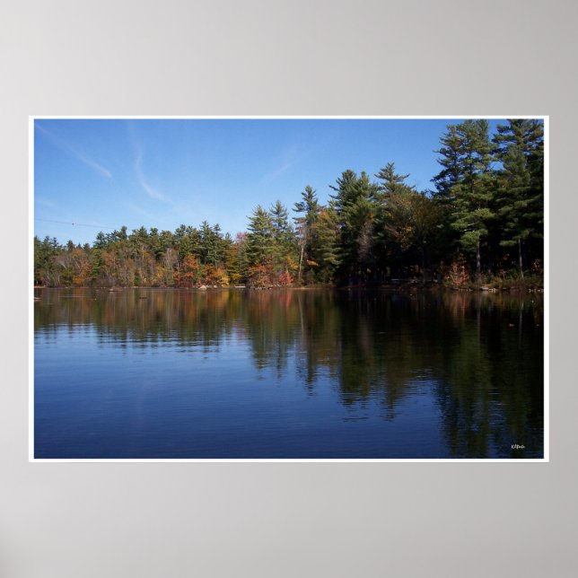 Póster Reflexiones sobre el Poster del lago (Frente)