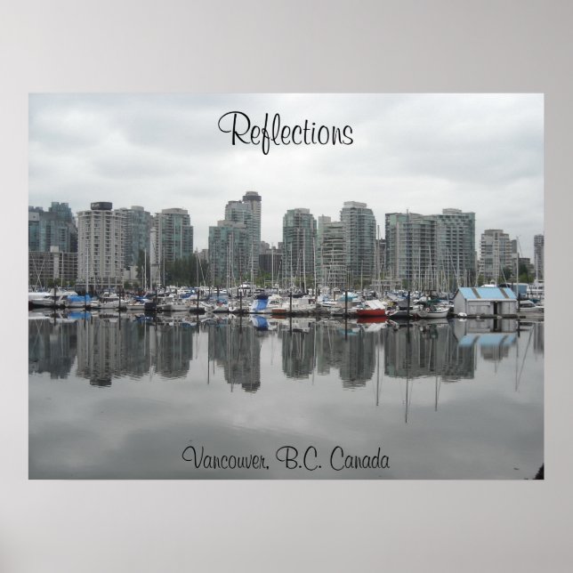 Póster Reflexiones - Vancouver, B.C. (Frente)