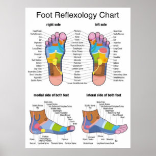 Póster Reflexology del pie