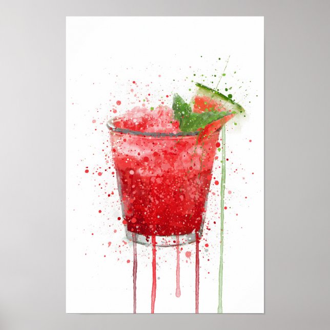 Póster Refresco de Sandía (Frente)