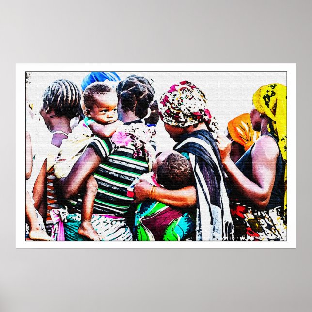 Póster Refugiados africanos (Frente)
