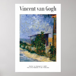 Póster Refugio en Montmartre (1887) por Van Gogh