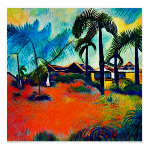 Póster Refugio entre palmeras 3