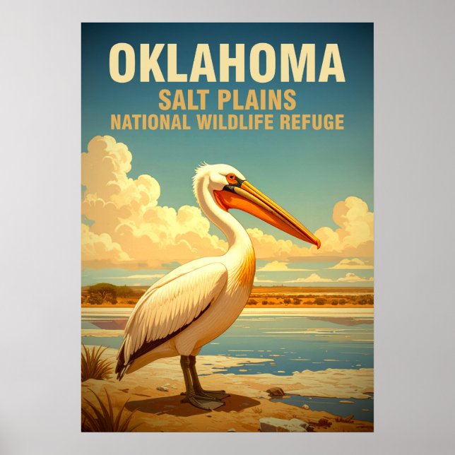 Póster Refugio nacional de vida silvestre V02 de Oklahoma (Frente)