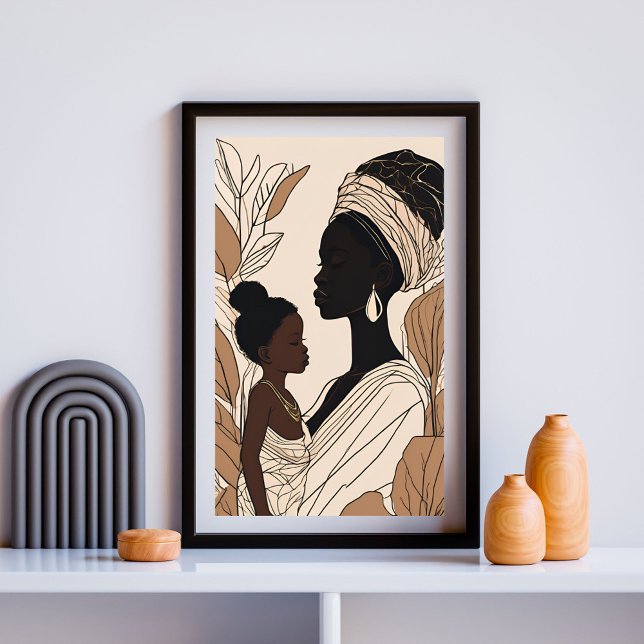 Póster Regal Bond – Mother and Daughter Line Art (Subido por el creador)