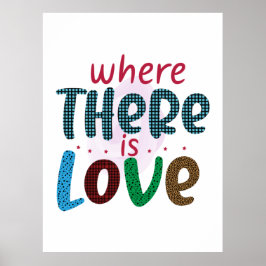 Póster Regalo boda Donde Hay Amor