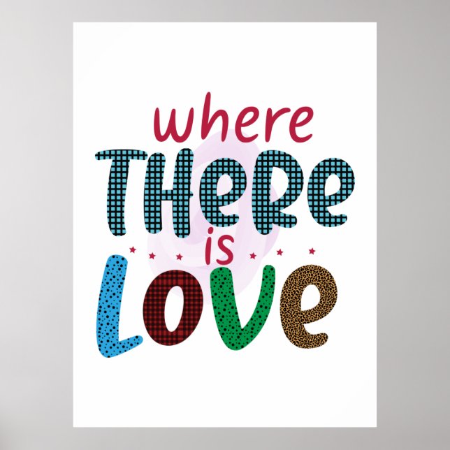 Póster Regalo boda Donde Hay Amor (Frente)