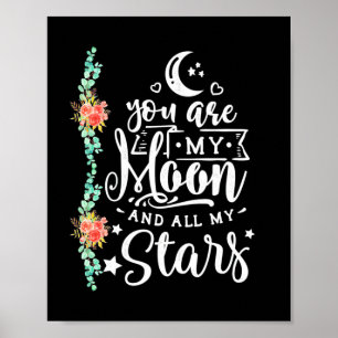 Póster Regalo boda   Eres Mi Luna Y Todas Las Estrellas